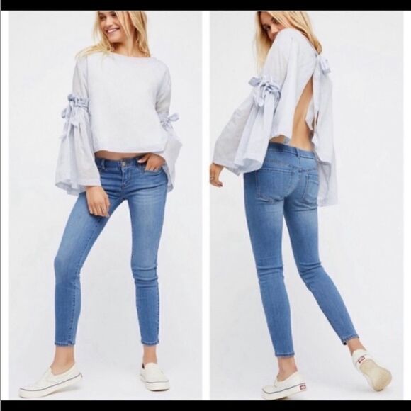 Free People Low Slung Skinny Jeans - Picture 1 of 15